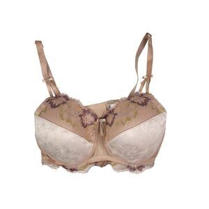 AMOENA Arya SBP‎ Bra Womens 36C Beige Floral Lace Full Coverage Underwire 44642